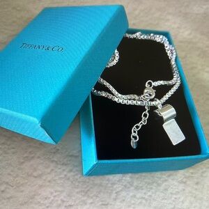 Tiffany Silver Charm Bracelet in Blue Box